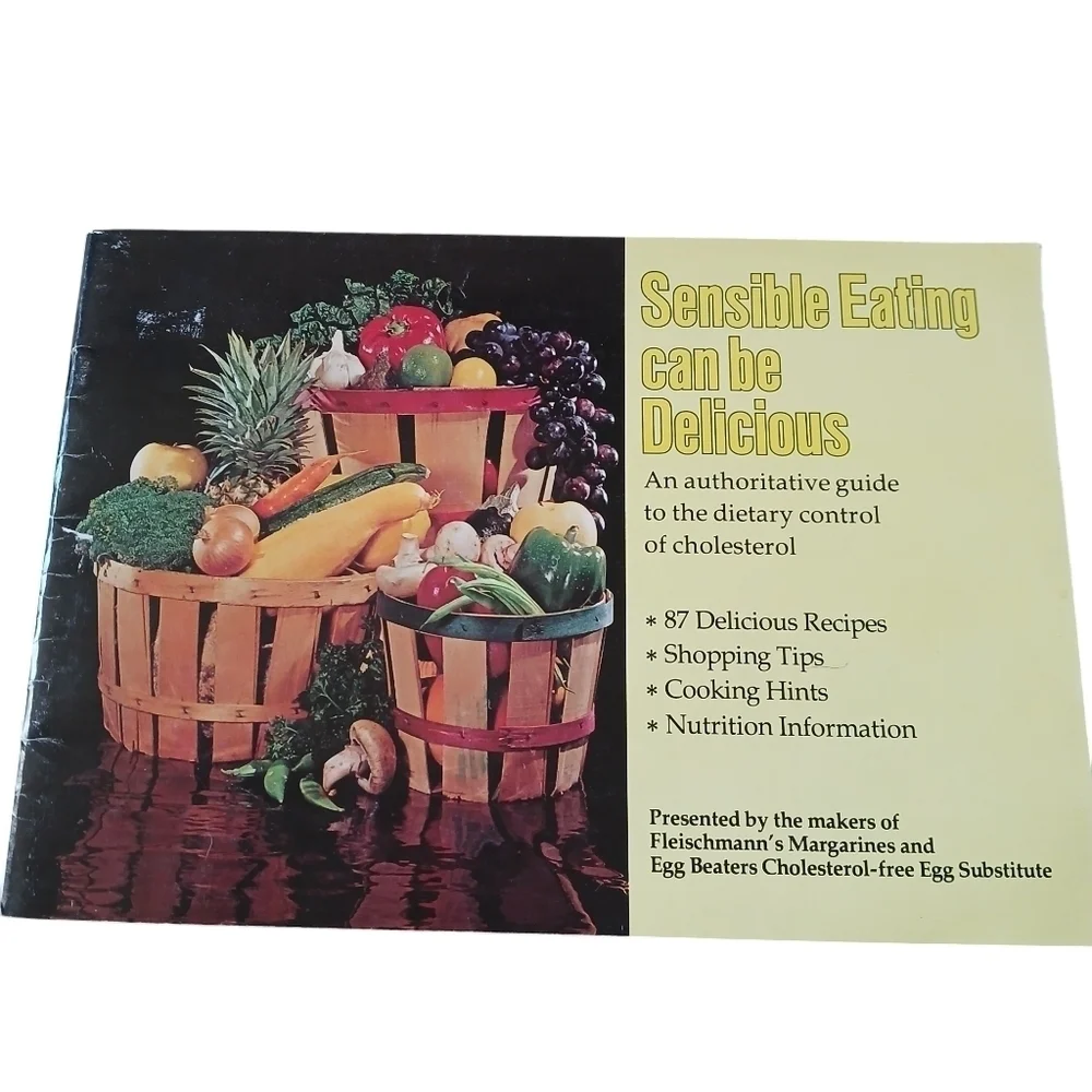Vintage 70's Sensible Eating Can Be Delicious Guidebook Paperback Recipes